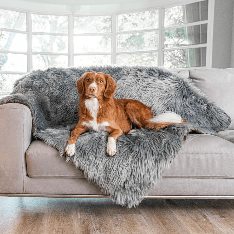 Paw.com x BarkBox PupProtector™ Waterproof Throw Blanket - Charcoal Grey