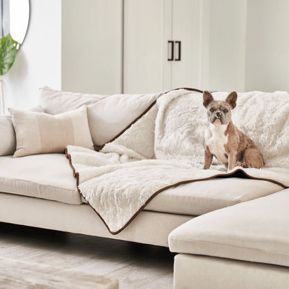PupProtector™ Summer Short Fur Waterproof Throw Blanket - Polar White