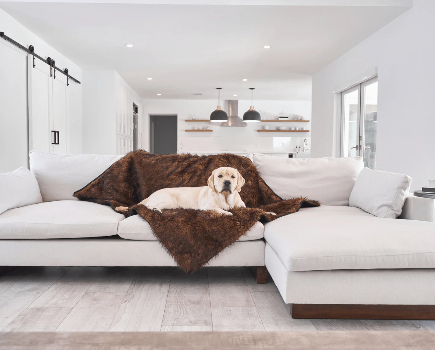 PupRug™ Orthopedic Bed + Matching Waterproof Blanket Bundle - Brown